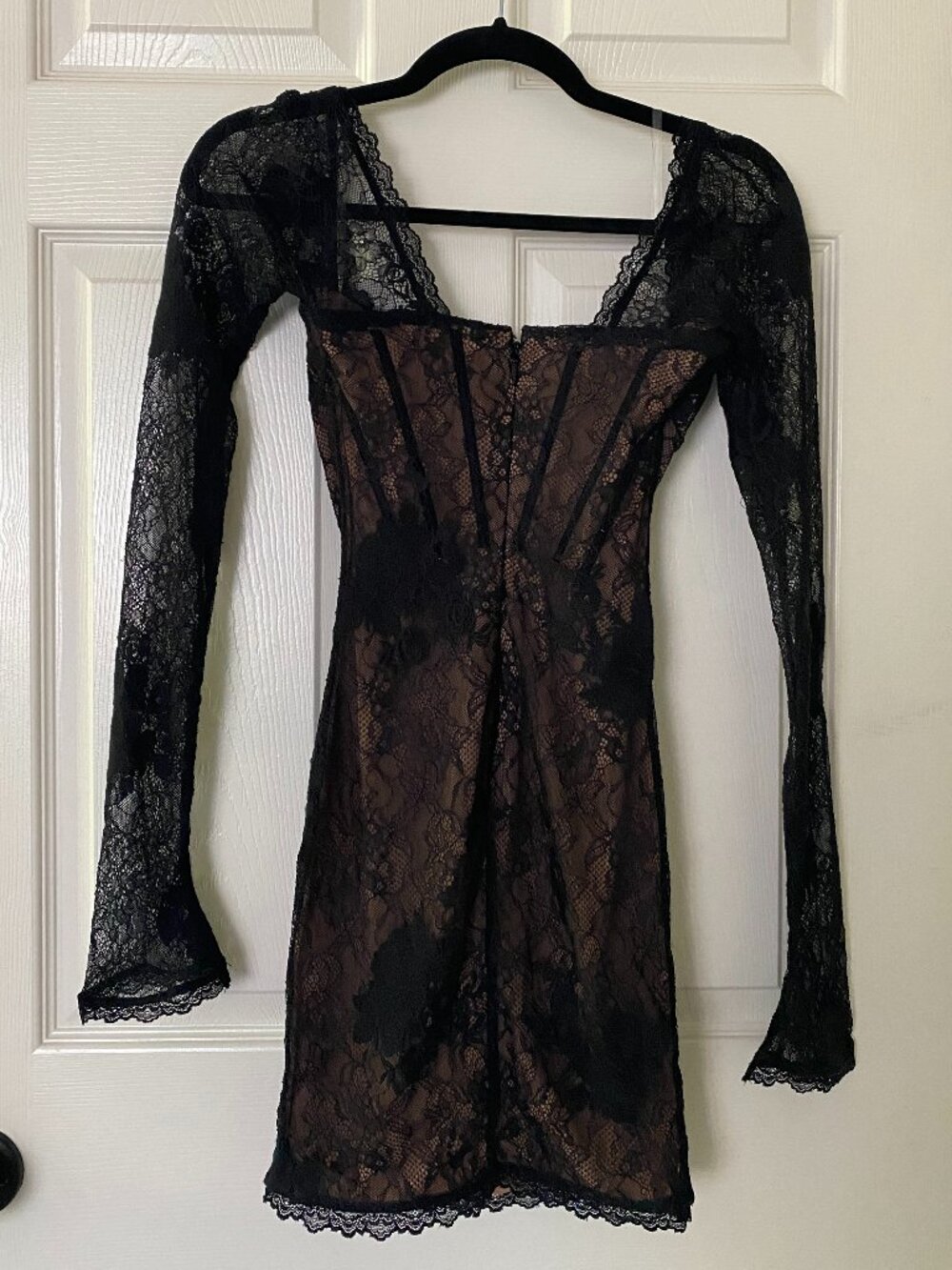 House of CB | Lucienne Lace Mini Dress in Black - Picture 10 of 15